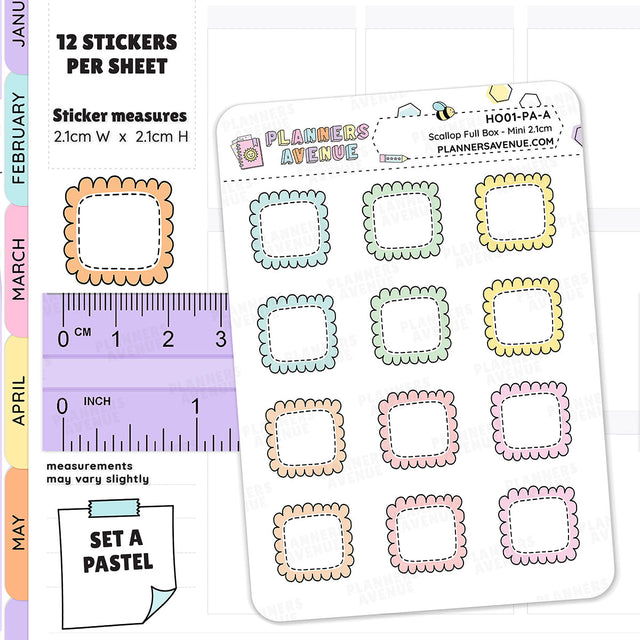 Hobonichi Weeks Box Planner Stickers