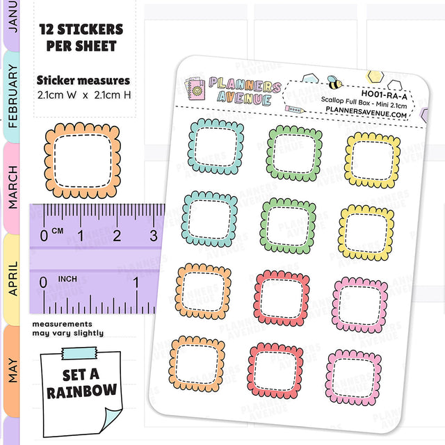 Hobonichi Weeks Box Planner Stickers