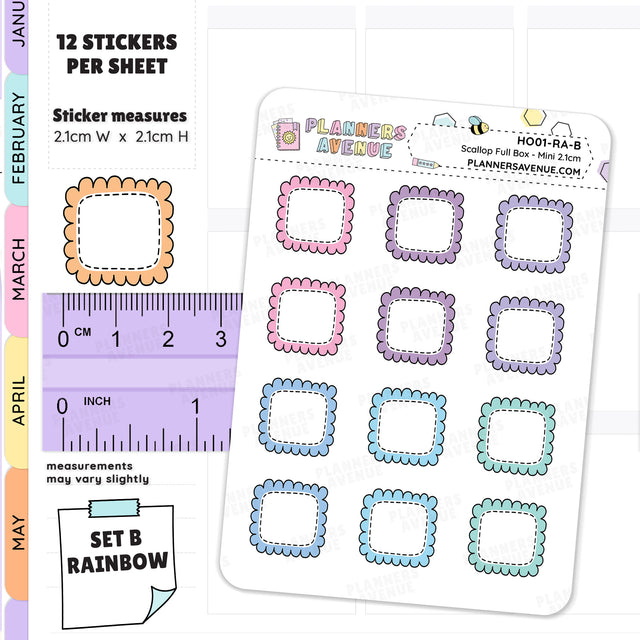 Hobonichi Weeks Box Planner Stickers