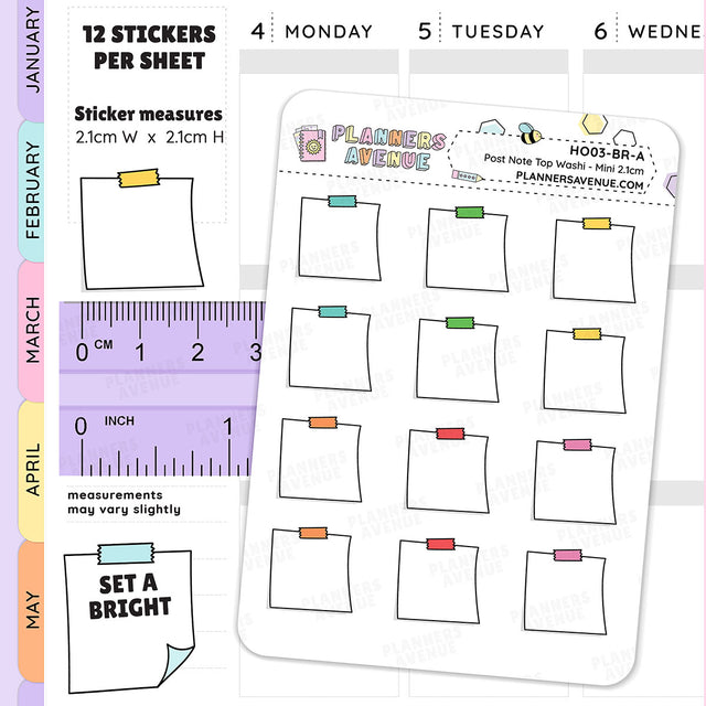 Hobonichi Mini Sticky Note Stickers