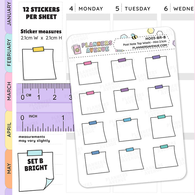 Hobonichi Mini Sticky Note Stickers