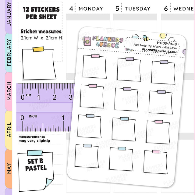 Hobonichi Mini Sticky Note Stickers