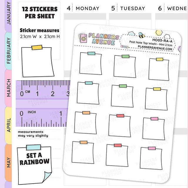 Hobonichi Mini Sticky Note Stickers