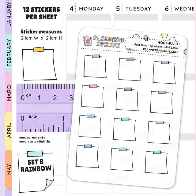 Hobonichi Mini Sticky Note Stickers