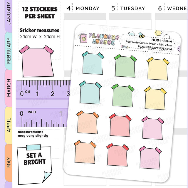 Hobonichi Washi Sticky Note Stickers