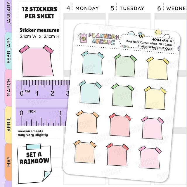 Hobonichi Washi Sticky Note Stickers