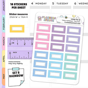 Hobonichi Half Boxes Functional Stickers