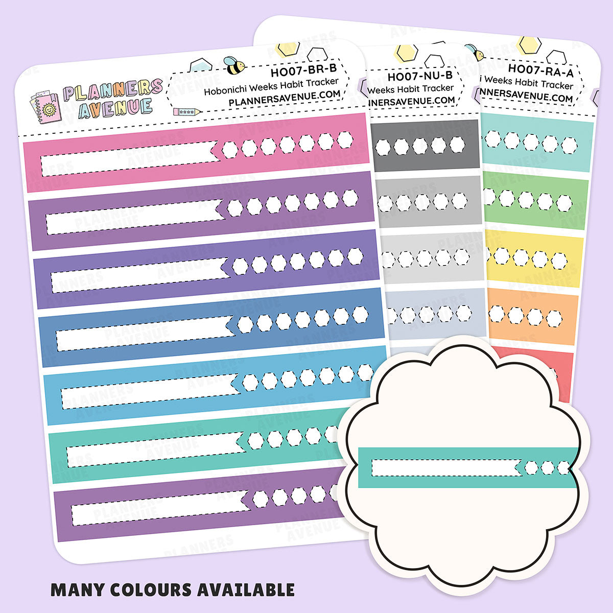 Hobonichi Weeks Habit Tracker Stickers - Planner Stickers Australia