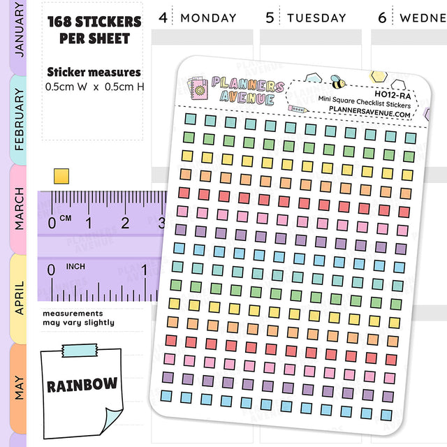 Mini Checkbox Stickers