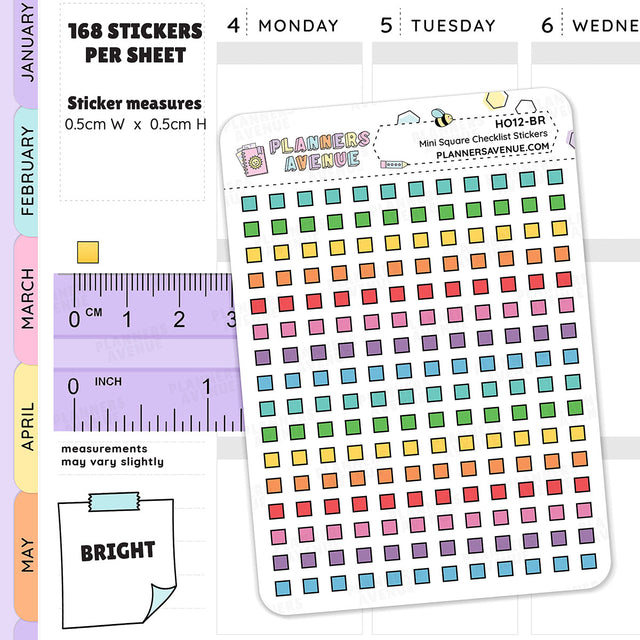 Mini Checkbox Stickers