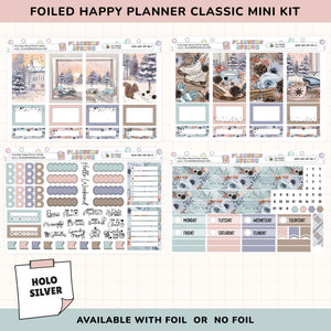 Cozy Days Happy Planner Weekly Sticker Foiled Kit (HOLO SILVER FOIL)