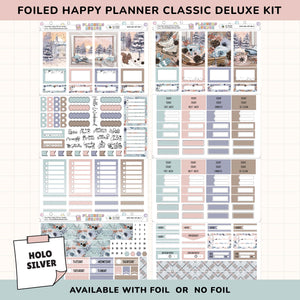 Cozy Days Happy Planner Weekly Sticker Foiled Kit (HOLO SILVER FOIL)