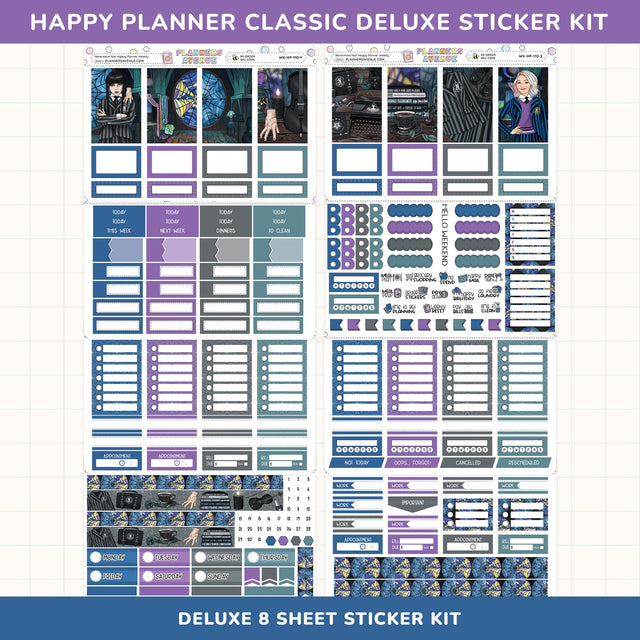 Nevermore Happy Planner Weekly Sticker Kit