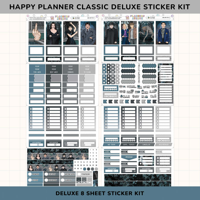 Macabre Manor Happy Planner Weekly Sticker Kit