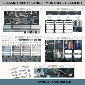 Macabre Manor Happy Planner Monthly Sticker Kit