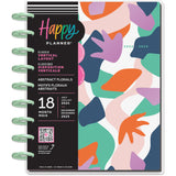 Happy Planner Abstract Florals Classic | Vertical 18-Months Dated Jul 2024 Dec 2025