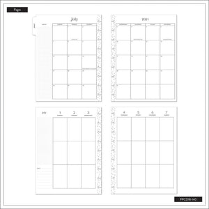 Happy Planner Abstract Florals Classic | Vertical 18-Months Dated Jul 2024 Dec 2025
