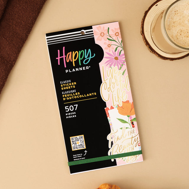 Happy Planner Blooming Bouquet Classic Sticker Book