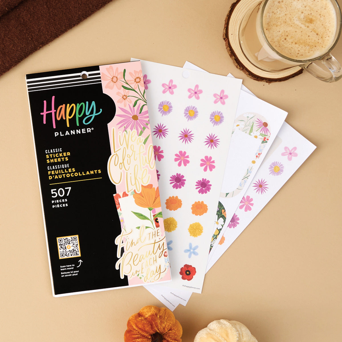 Happy Planner Blooming Bouquet Classic Sticker Book