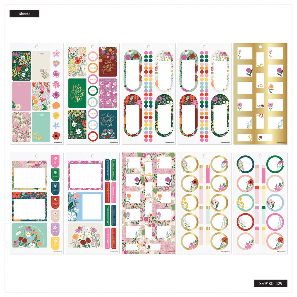 Happy Planner Blooming Bouquet Classic Sticker Book