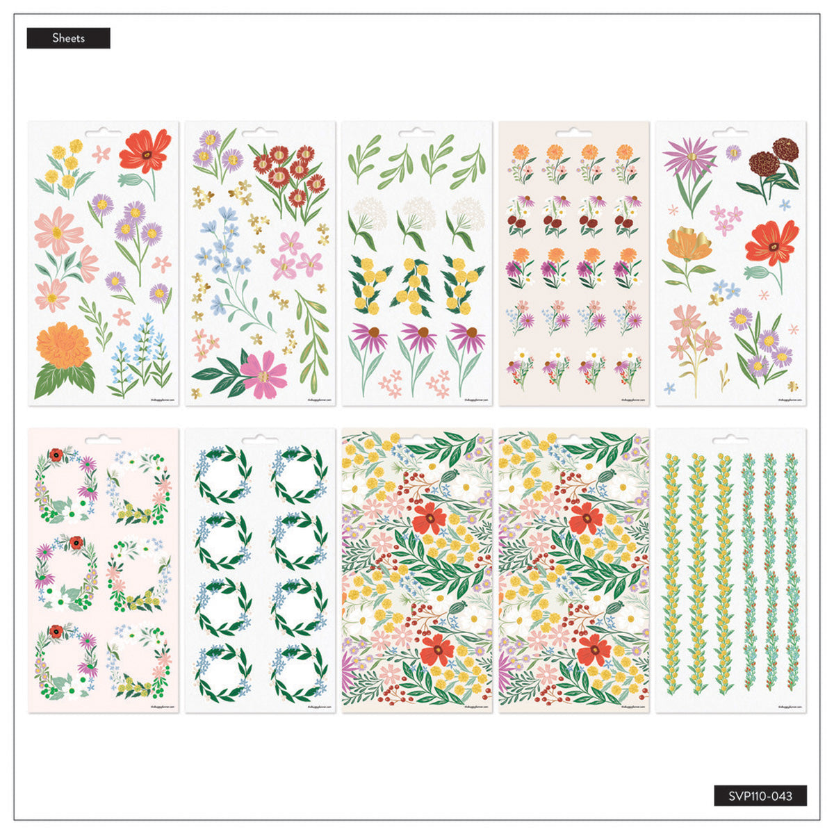 Happy Planner Blooming Bouquet Sticker Sheets