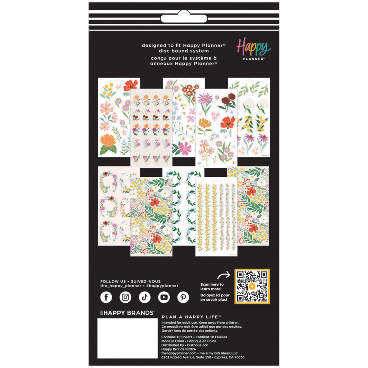 Happy Planner Blooming Bouquet Sticker Sheets