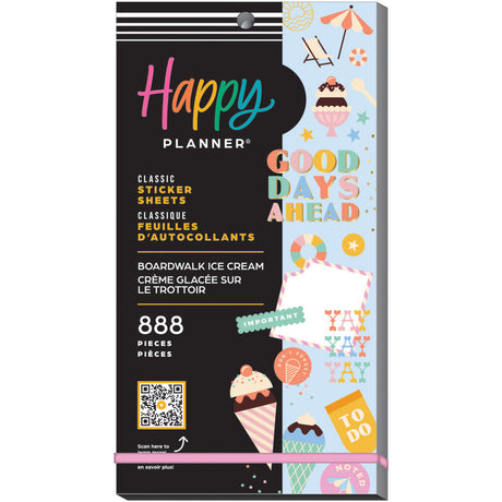 Happy Planner Boardwalk Ice Cream Classic Sticker Book