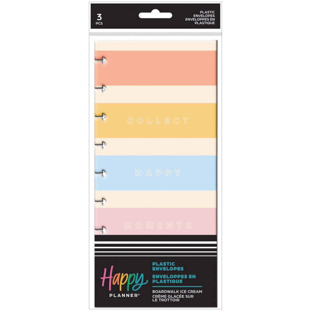 Happy Planner Boardwalk Ice Cream Envelopes - 3 Pack