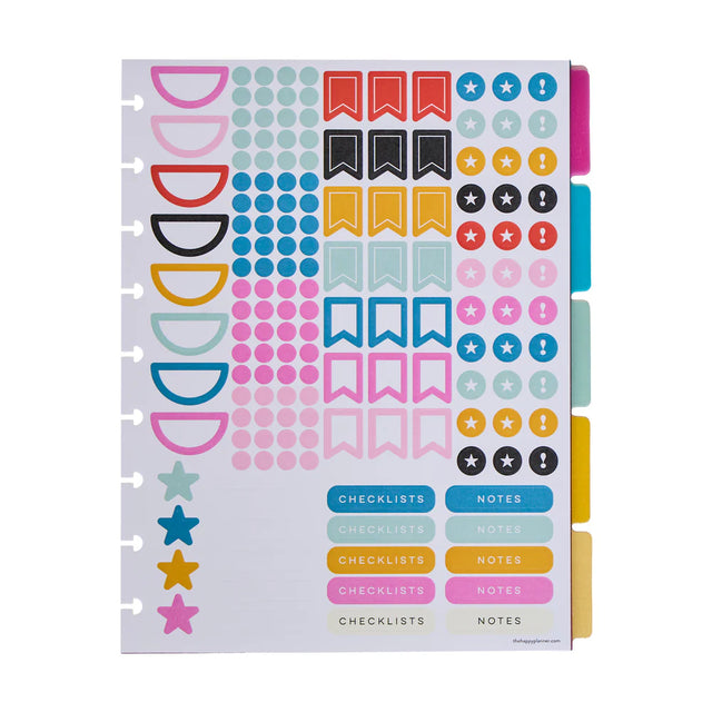 Happy Planner Brights Classic Plastic Dividers