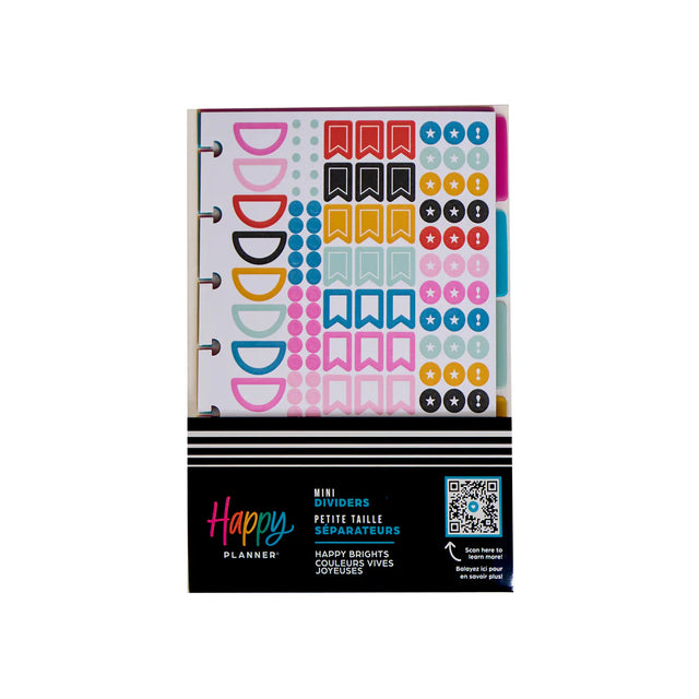 Happy Planner Brights Mini Plastic Dividers