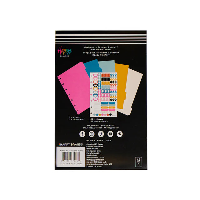 Happy Planner Brights Mini Plastic Dividers
