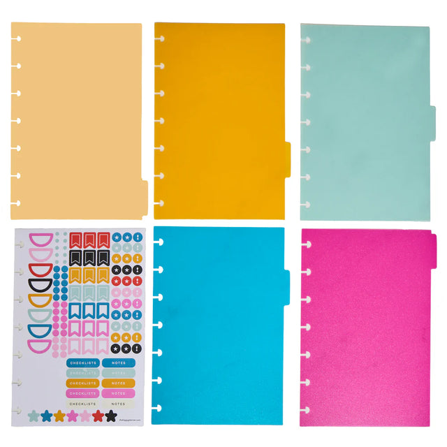 Happy Planner Brights Mini Plastic Dividers