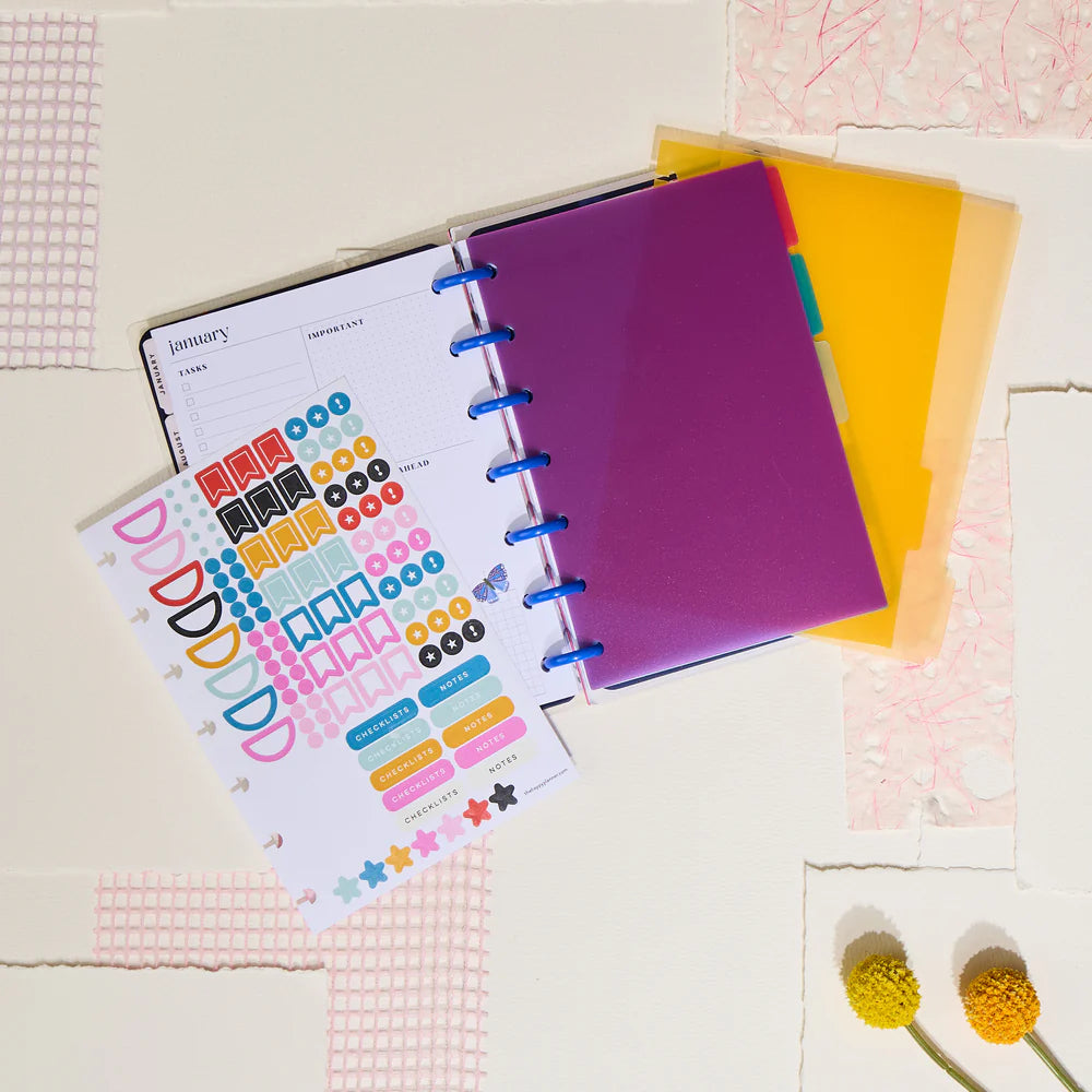 Happy Planner Brights Mini Plastic Dividers