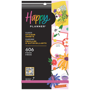 Happy Planner Brilliant Blooms Classic Sticker Book