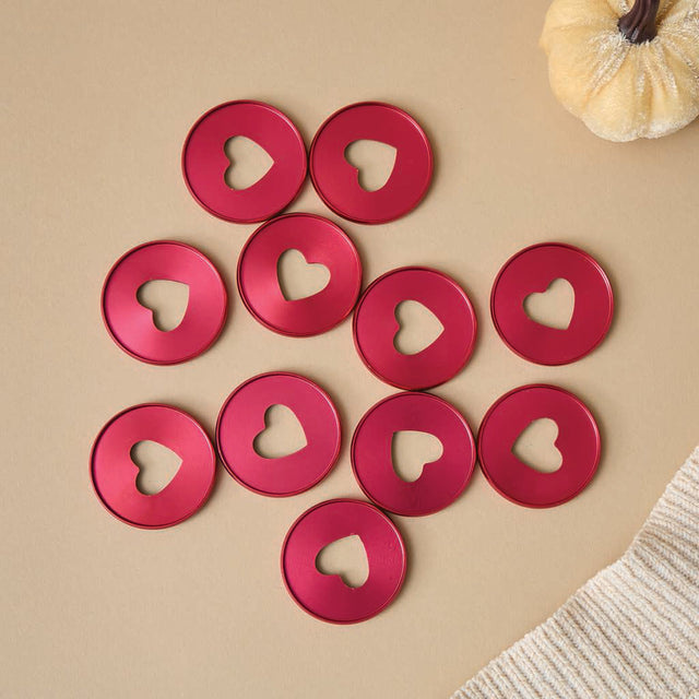 Happy Planner Burgundy Metal Expander Discs