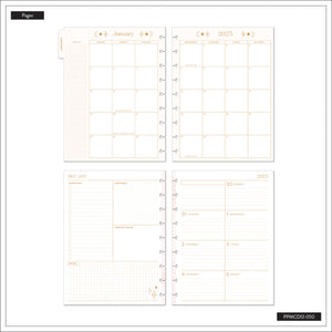 Happy Planner Deluxe Everyday Magic Classic dashboard layout