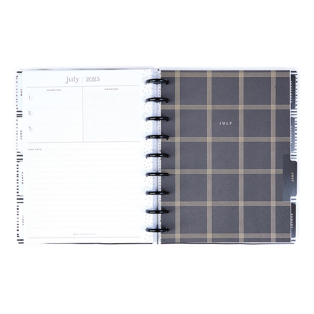 Happy Planner Deluxe Modern Impression Classic - Vertical 12-Months Dated Jan - Dec 2025