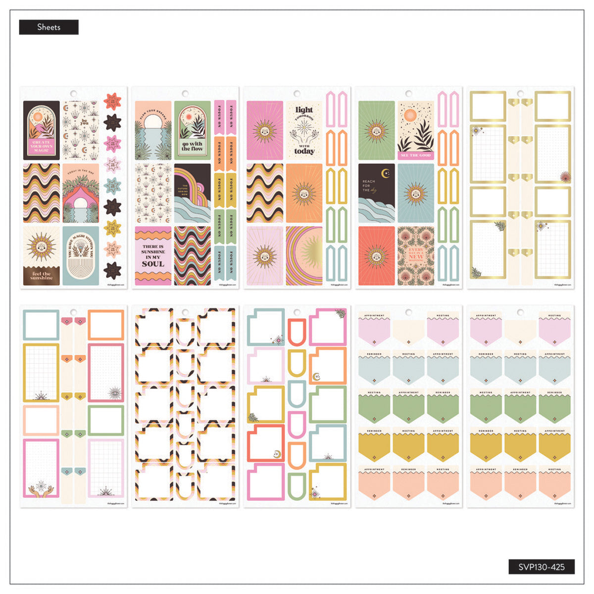 Happy Planner Desert Mystic Classic Sticker Book