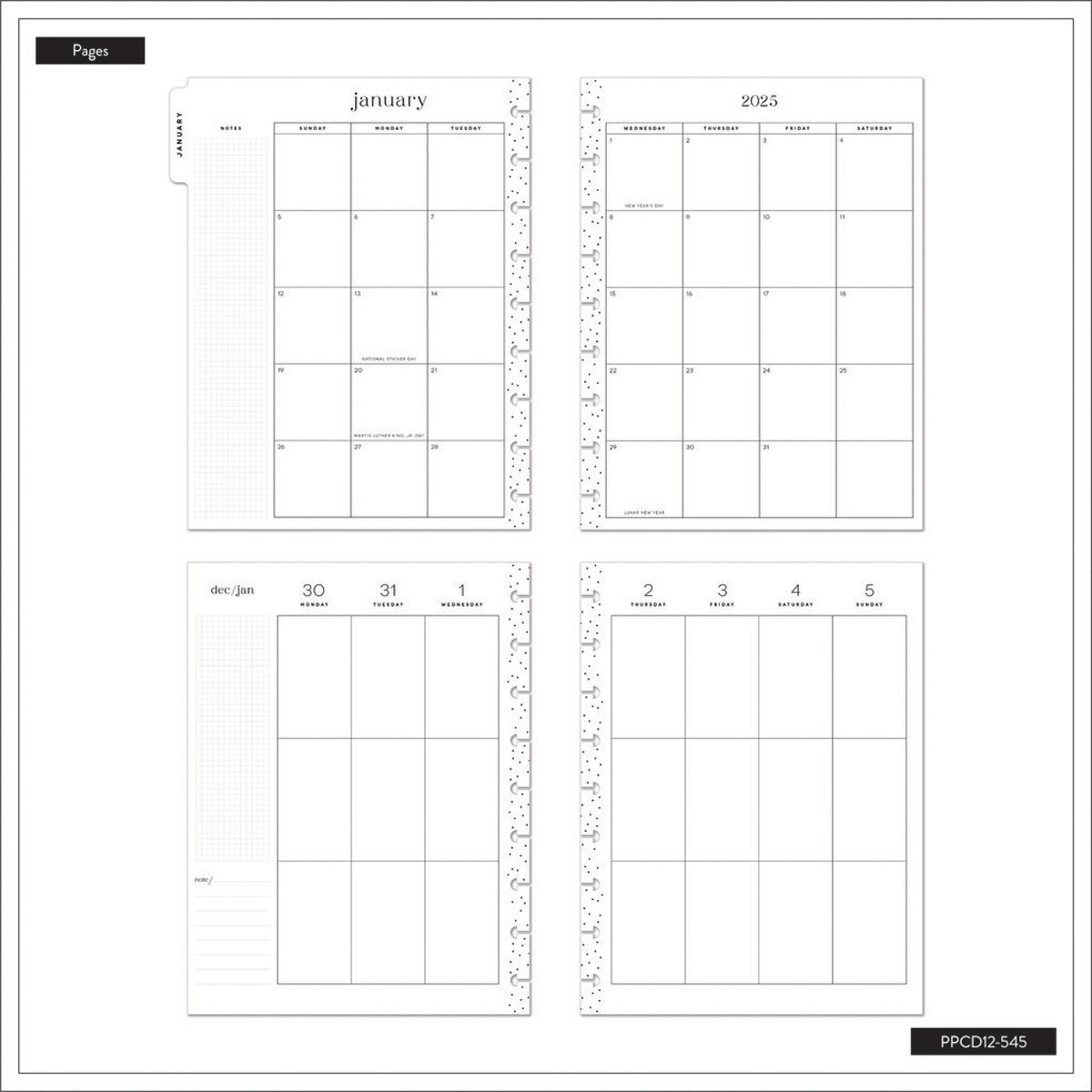 Happy Planner Desert Mystic Classic Vertical Dated Planner 