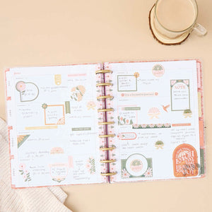 Happy Planner Desert Rose Classic - Horizontal 12-Months Dated Jan - Dec 2025