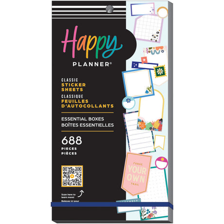 Happy Planner Essential Boxes Classic Sticker Book