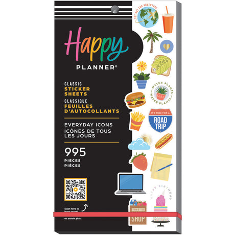 Happy Planner Everyday Bright Bold Icons Vol2 Classic Sticker Book