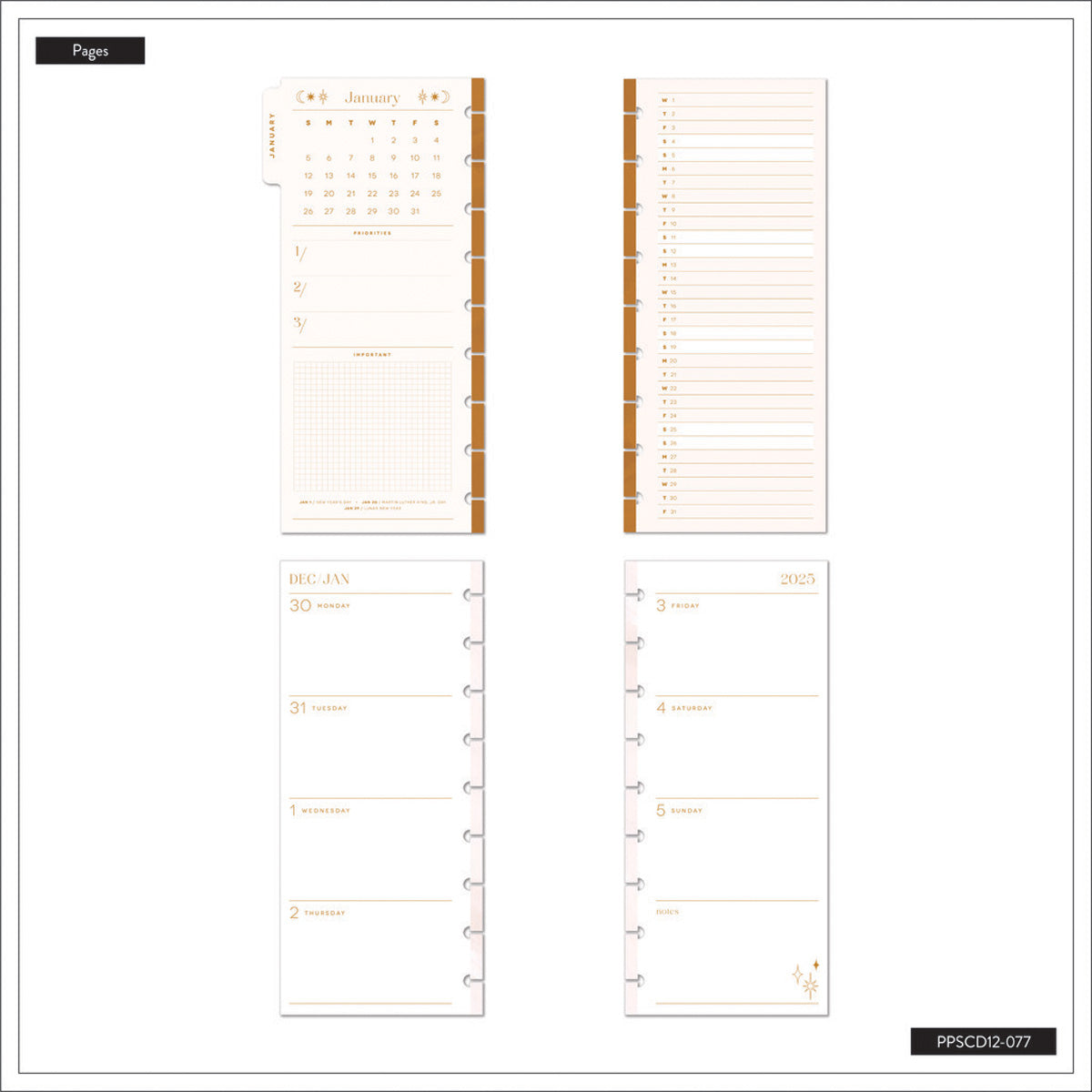 Happy Planner Everyday Magic Skinny Classic Dated Planner