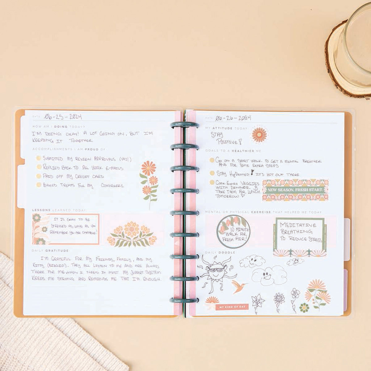 Happy Planner Everyday Magic Wellness Classic Guided Journal