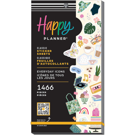 Happy Planner Everyday Pretty Pastel Icons Classic Sticker Book