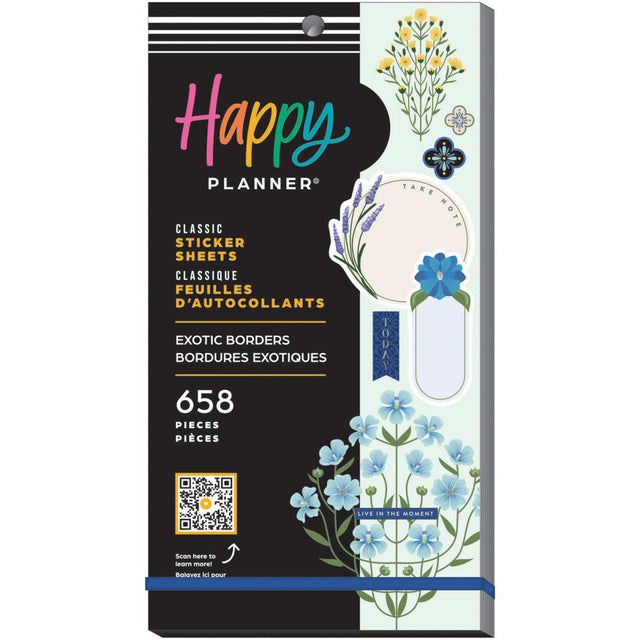 Happy Planner Exotic Borders Classic Sticker Book