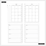 Happy Planner Exotic Fleurs Classic | Horizontal 18-Months Dated Jul 2024 Dec 2025