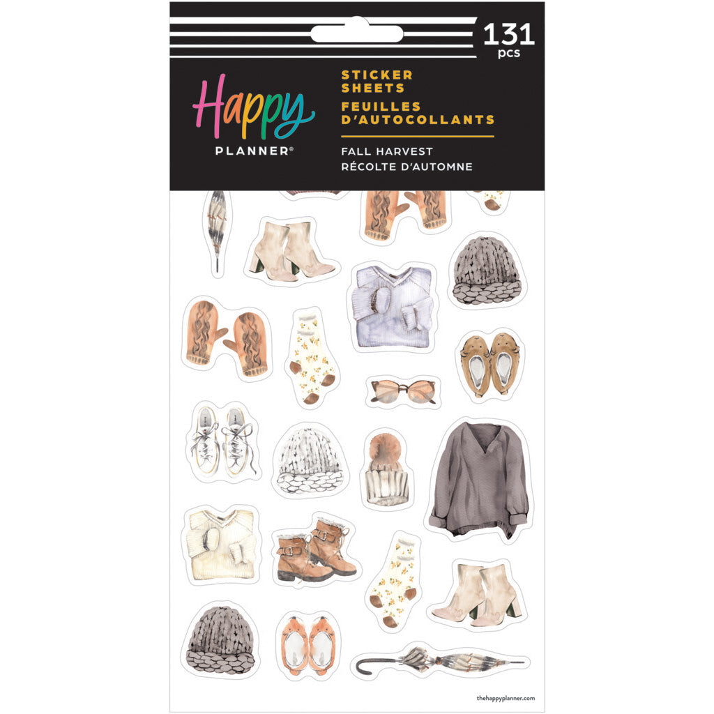 Happy Planner Fall Harvest 5 Sticker Sheets Pack