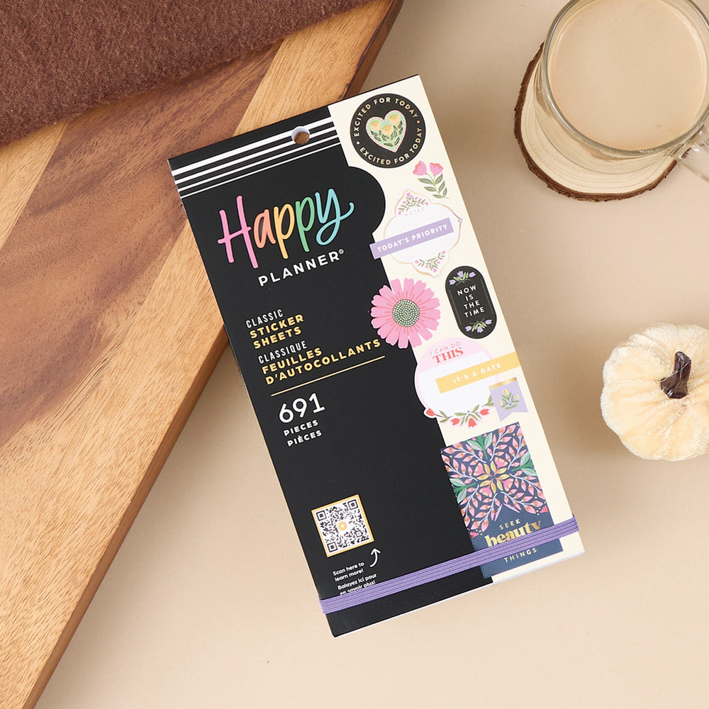 Happy Planner Folk & Flora Classic Sticker Book