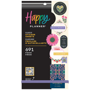 Happy Planner Folk & Flora Classic Sticker Book